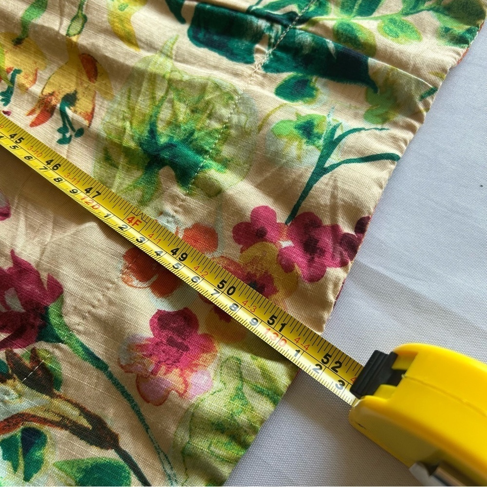 NWOT Taylor Floral Tropical Floral A-Line XS Maxi Dress Smocked Pleated Pockets - Picture 7 of 12